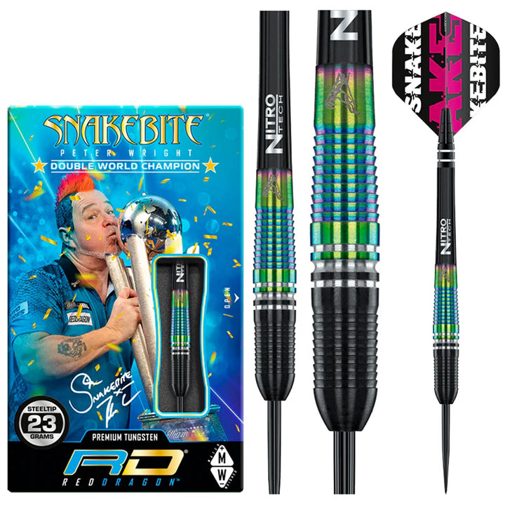 Peter Wright World Champion Torpedo SE 90% Tungsten Steel Tip Darts by Red Dragon