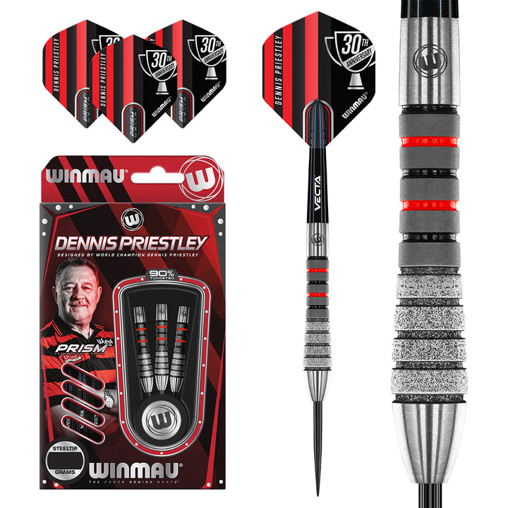 Dennis Priestley Diamond 3-Zero Steel Tip Darts by Winmau