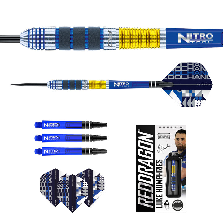 Luke Humphries 90% Tungsten Steel Tip Darts by Red Dragon