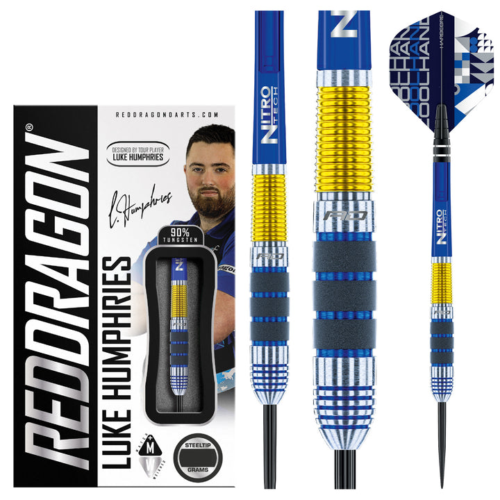 Luke Humphries 90% Tungsten Steel Tip Darts by Red Dragon