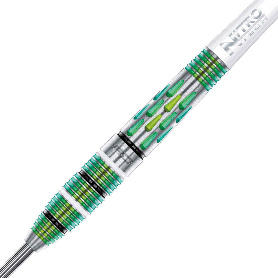 Artura Screamin' Green 90% Tungsten Steel Tip Darts by Red Dragon