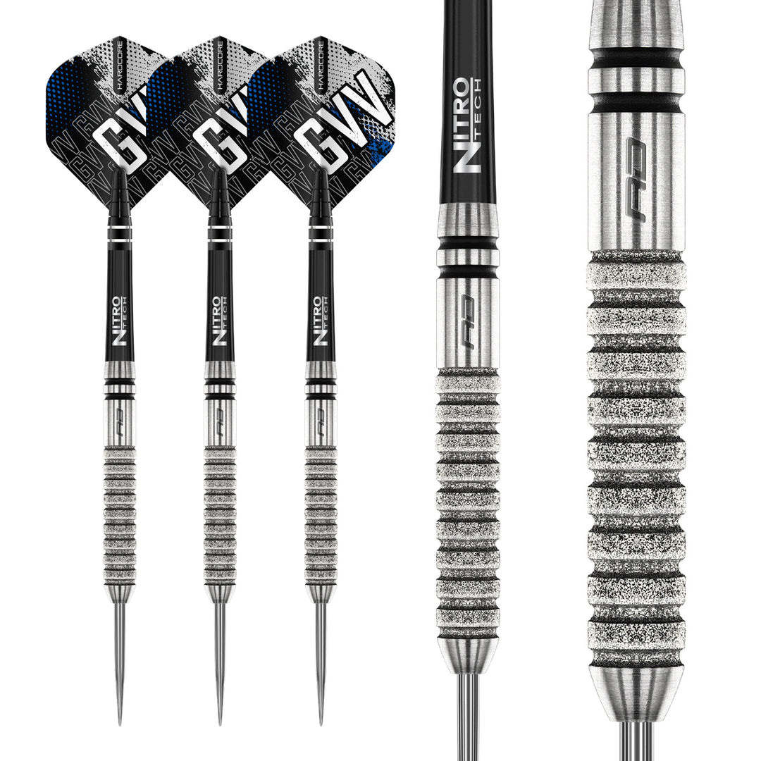 Gian van Veen Tour Edition 90% Tungsten Steel Tip Darts by Red Dragon