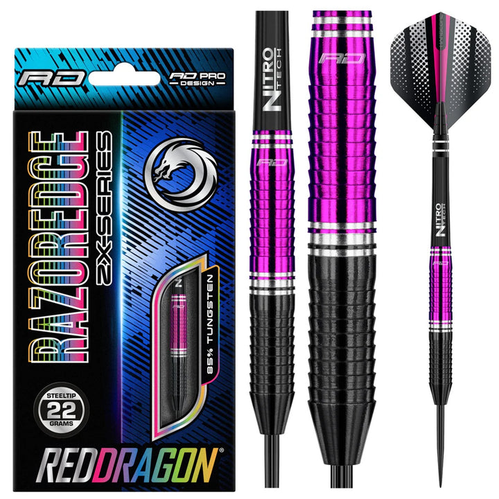 Razor Edge ZX-1 85% Tungsten Steel Tip Darts by Red Dragon