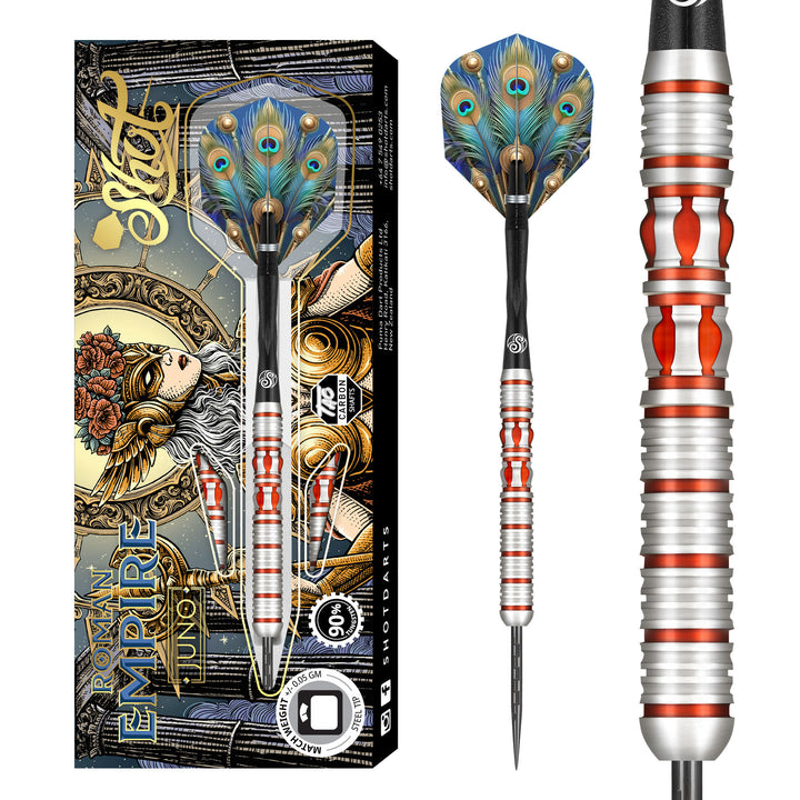 Roman Empire Juno 90% Tungsten Steel Tip Darts by Shot