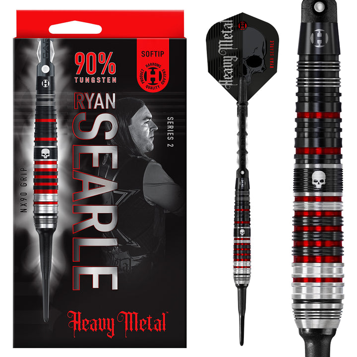 Ryan Searle Series 2 90% Tungsten Soft Tip Darts by Harrows