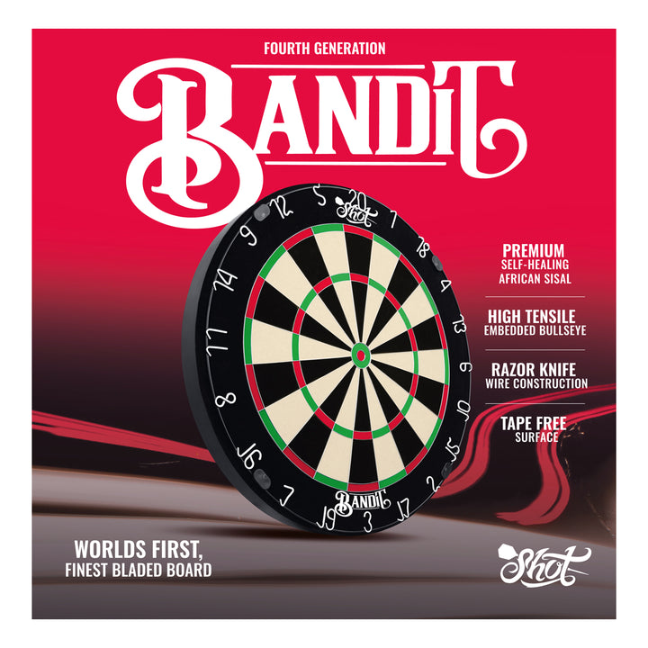 Bandit Bristle Dartboard by Shot