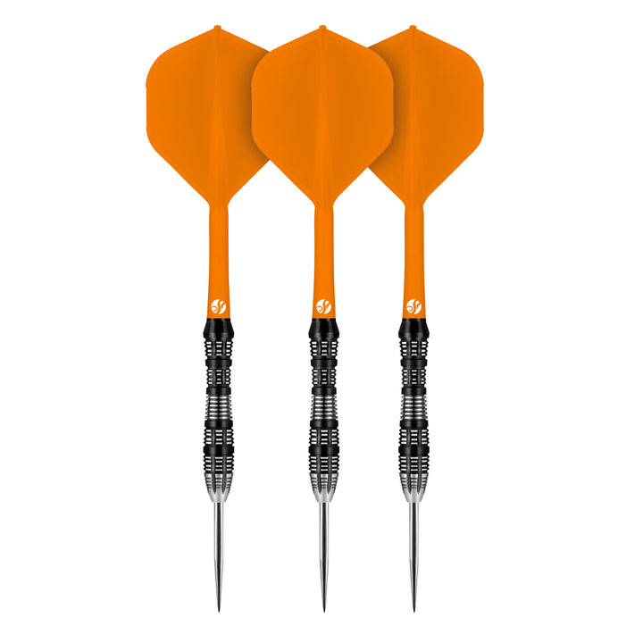 Flight Deck Orange One Piece Dart Flight and Shaft System by Shot