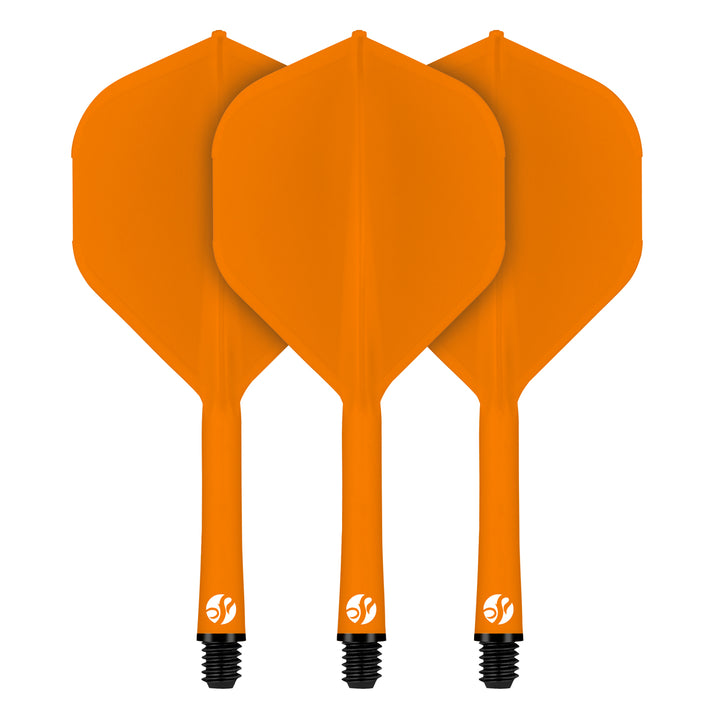 Flight Deck Orange One Piece Dart Flight and Shaft System by Shot