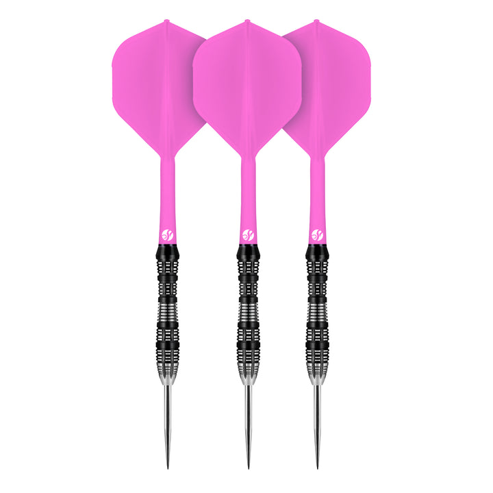 Flight Deck Pink One Piece Dart Flight and Shaft System by Shot