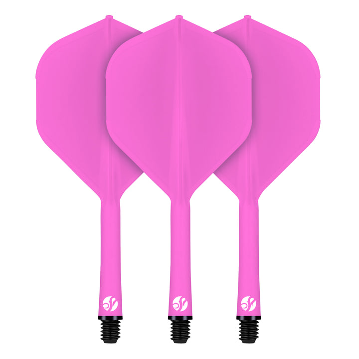 Flight Deck Pink One Piece Dart Flight and Shaft System by Shot