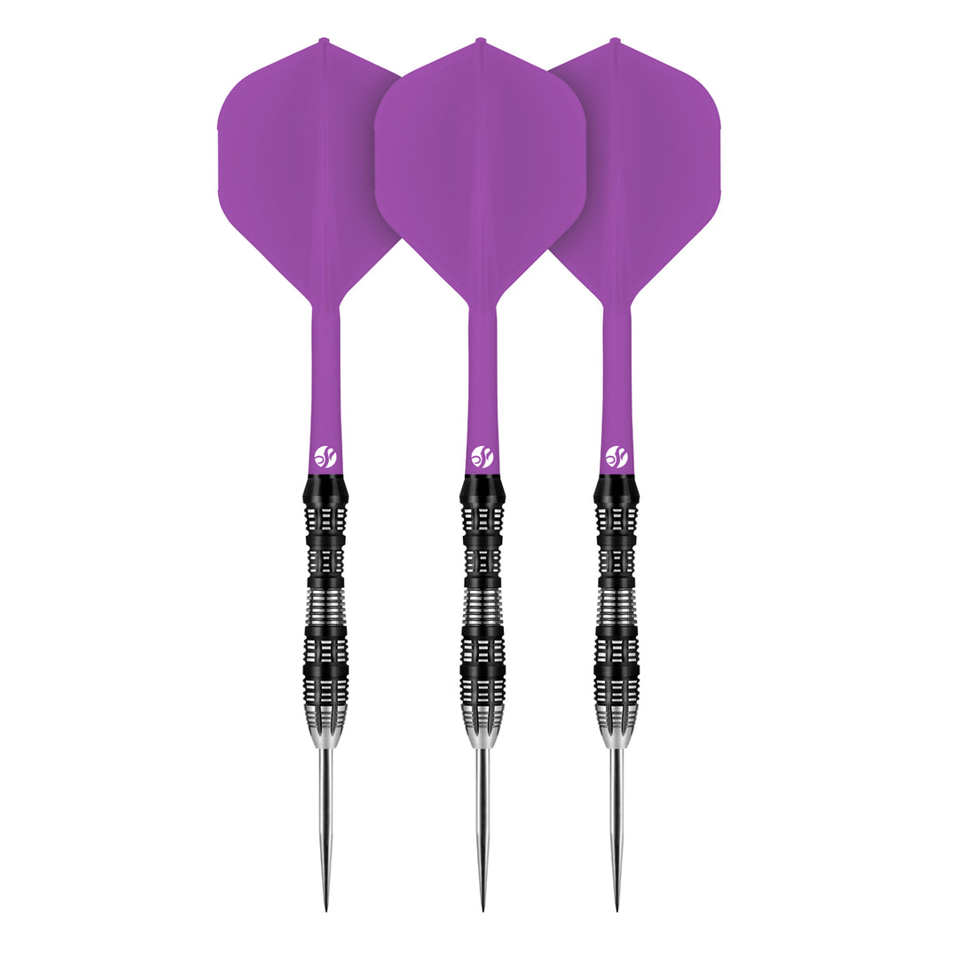 Flight Deck Purple One Piece Dart Flight and Shaft System by Shot