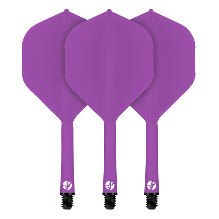 Flight Deck Purple One Piece Dart Flight and Shaft System by Shot