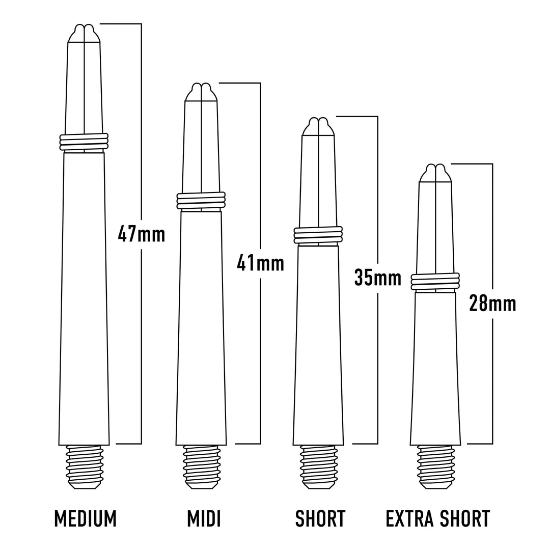 Harrows Nylon Ring Grip Dart Stems / Shafts