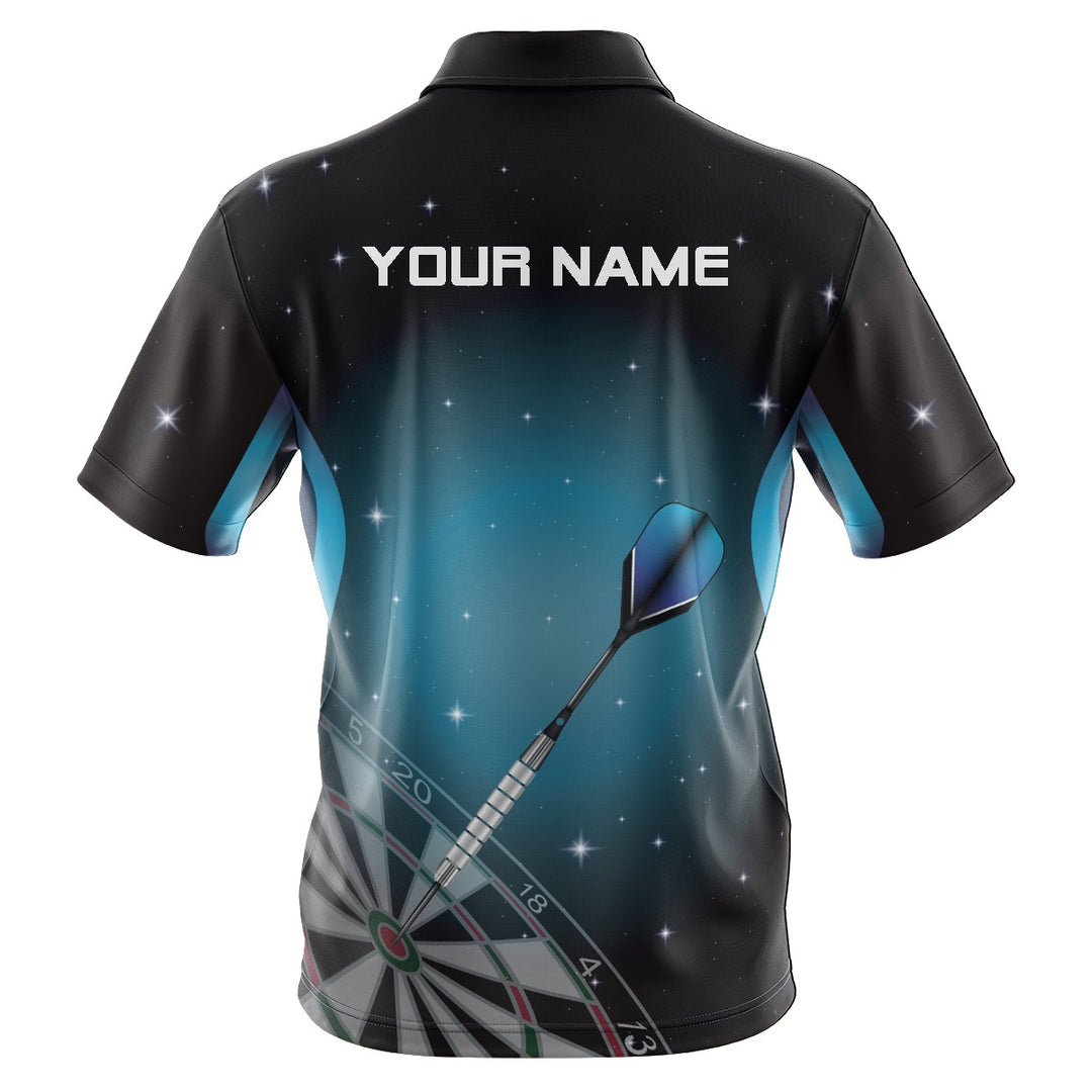 Space Alien Blue Custom Dart Shirt