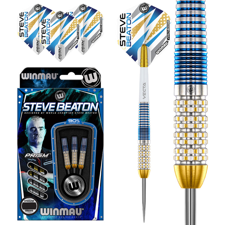 Steve Beaton Legacy Edition 90% Tungsten Steel Tip Darts by Winmau