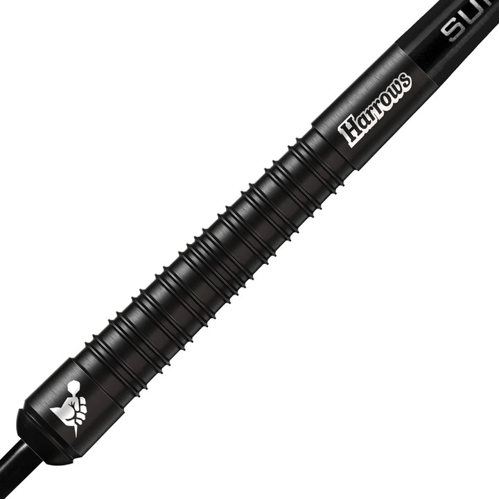 Harrows Supergrip Black Edition 90% Tungsten Steel Tip Darts