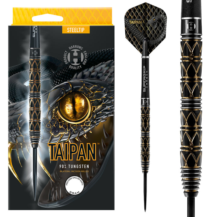 Taipan 90% Tungsten Steel Tip Darts by Harrows