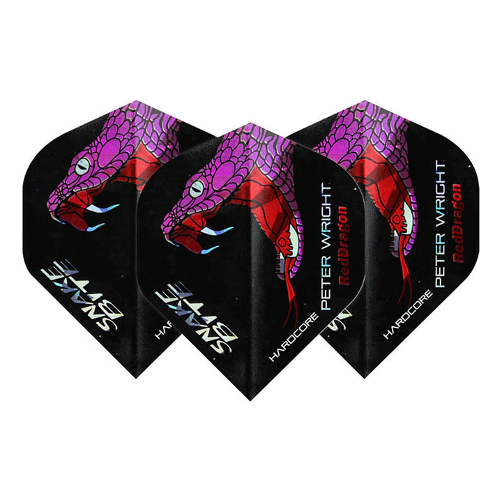 Hardcore Snakebite Holographic Standard Dart Flights by Red Dragon