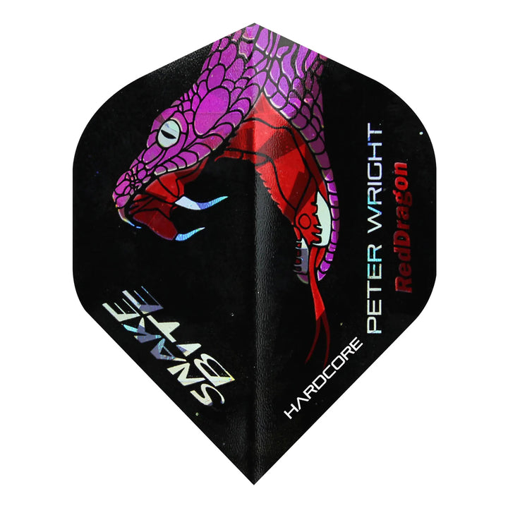 Hardcore Snakebite Holographic Standard Dart Flights by Red Dragon