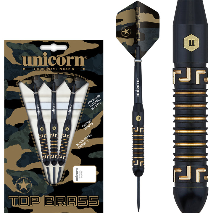 Top Brass 1 Steel Tip Darts by Unicorn