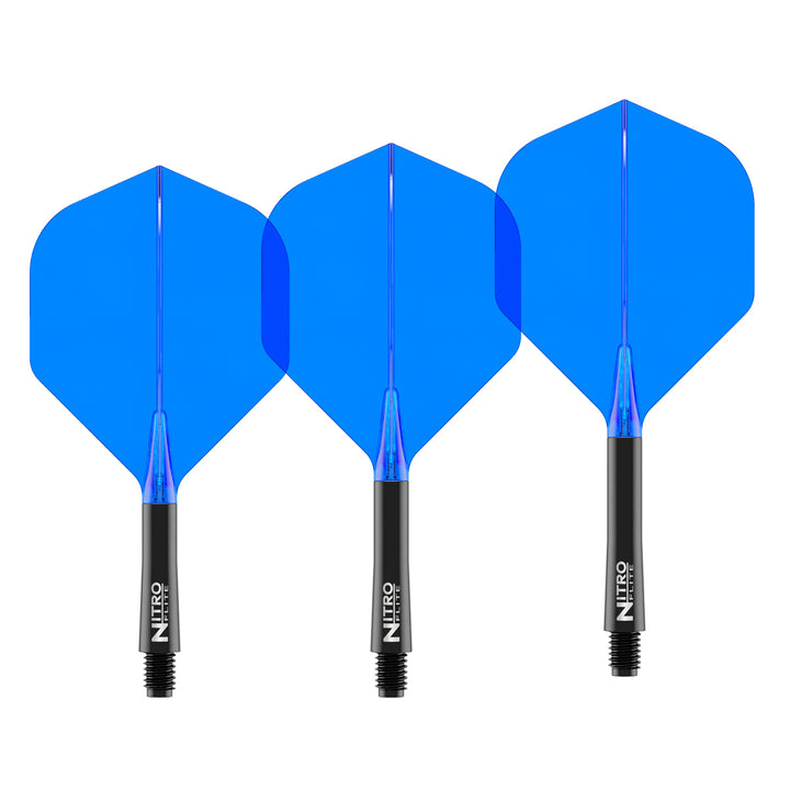 Nitro Flite Integrated Flight & Shaft Black & Blue No2 by Red Dragon