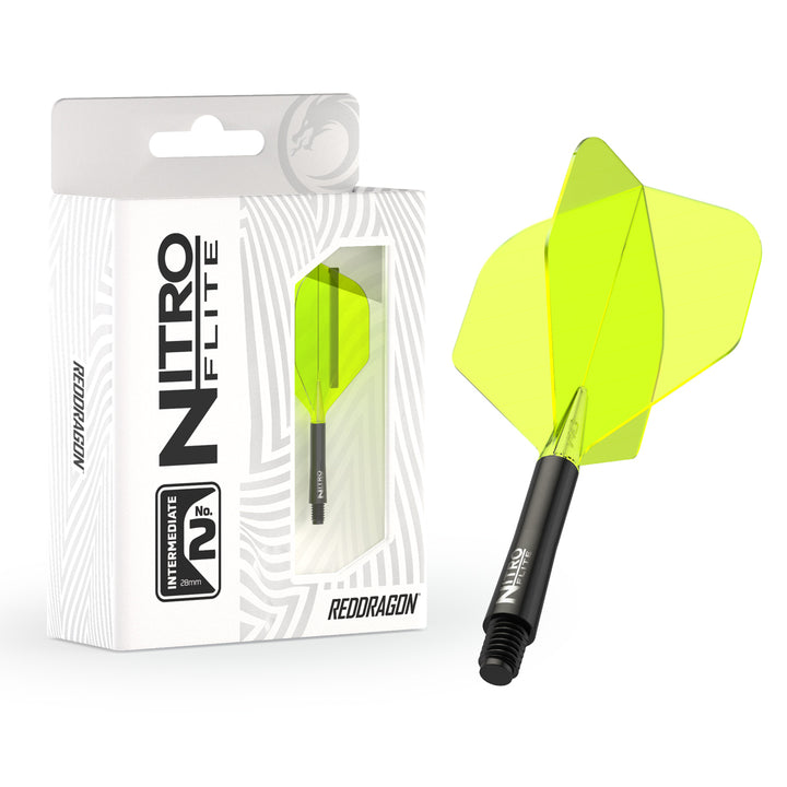 Nitro Flite Integrated Flight & Shaft Black & Yellow No2 by Red Dragon