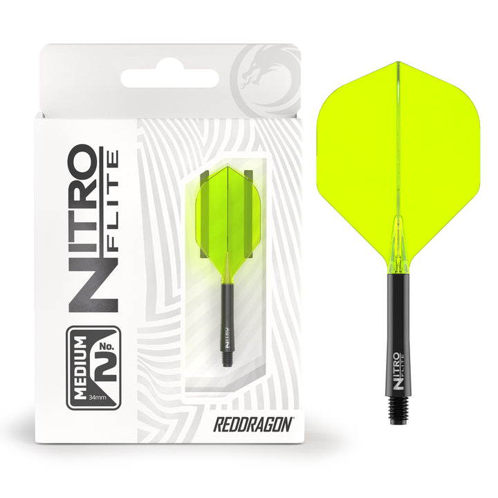 Nitro Flite Integrated Flight & Shaft Black & Yellow No2 by Red Dragon