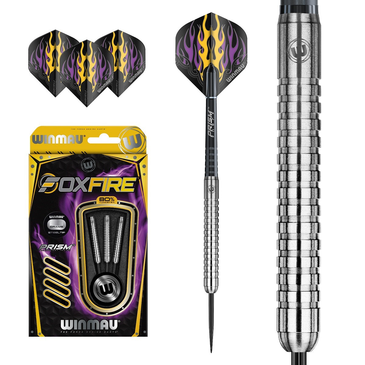 Winmau Foxfire 80% Tungsten Steel Tip Darts – Double Top Darts