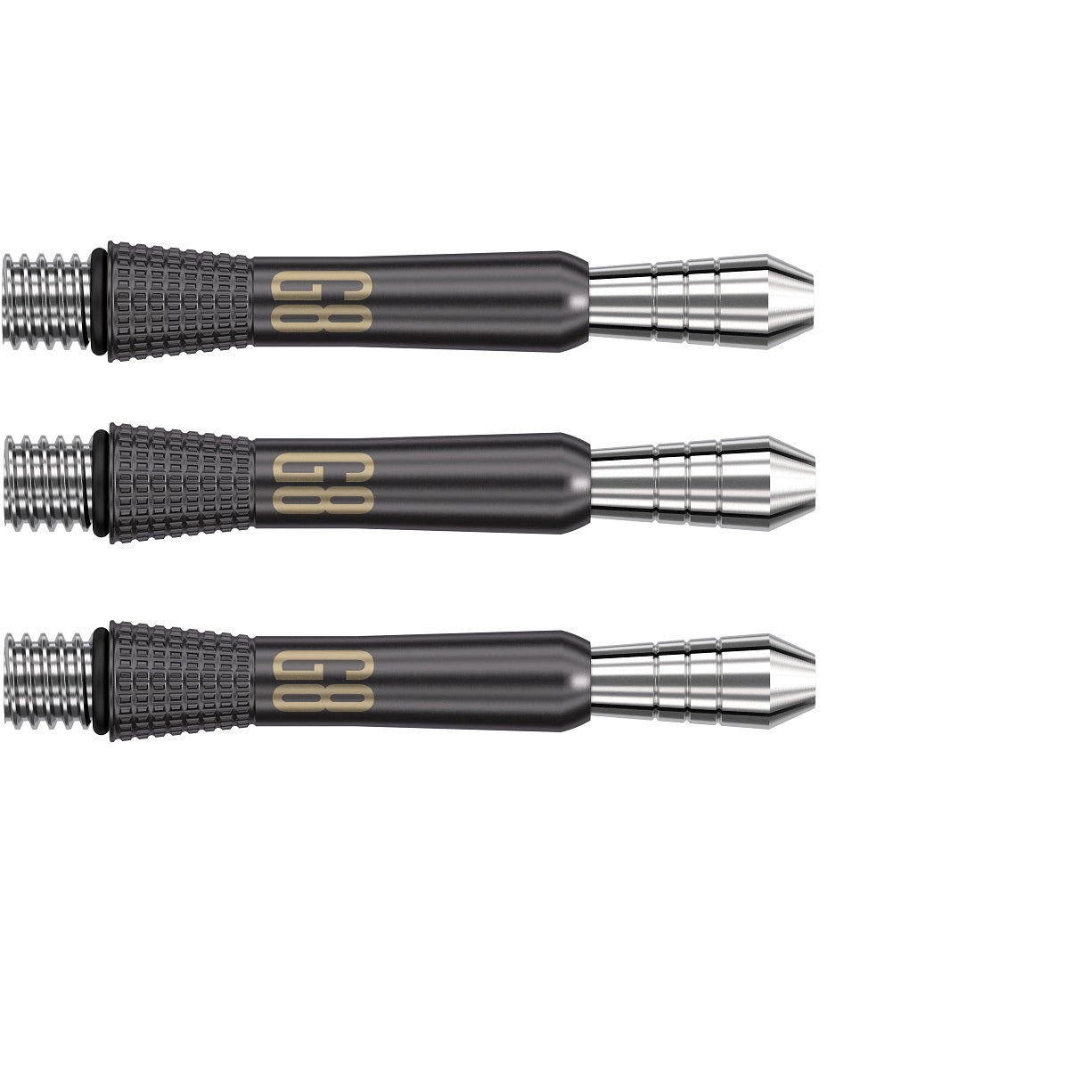 Phil Taylor Gen 8 Power Titanium Black Dart Stems / Shafts by