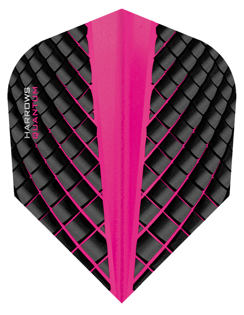 Harrows Quantum Pink Dart Flights – Double Top Darts