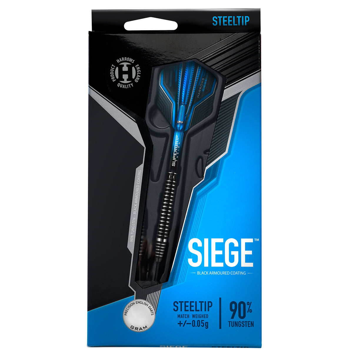 Siege 90% Tungsten Steel Tip Darts by Harrows – Double Top Darts